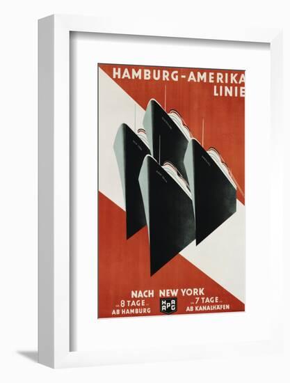 Hamburg-Amerika Linie Poster-Henning Koeke-Framed Photographic Print