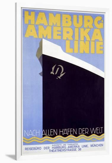 Hamburg Amerika Linie-null-Framed Giclee Print