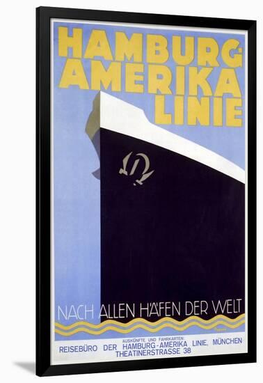 Hamburg Amerika Linie-null-Framed Giclee Print