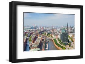 Hamburg and Port-SergiyN-Framed Photographic Print