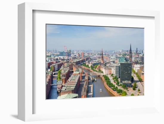 Hamburg and Port-SergiyN-Framed Photographic Print