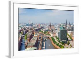 Hamburg and Port-SergiyN-Framed Photographic Print