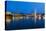 Hamburg Binnenalster at Night-IndustryAndTravel-Stretched Canvas