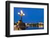 Hamburg Binnenalster at Night-IndustryAndTravel-Framed Photographic Print