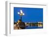 Hamburg Binnenalster at Night-IndustryAndTravel-Framed Photographic Print