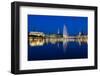 Hamburg Binnenalster at Night-IndustryAndTravel-Framed Photographic Print