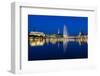 Hamburg Binnenalster at Night-IndustryAndTravel-Framed Photographic Print