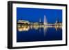 Hamburg Binnenalster at Night-IndustryAndTravel-Framed Photographic Print