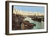 Hamburg, Blick Zum Ellernholzhafen, Schiffe, Frachter-null-Framed Giclee Print