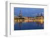 Hamburg City Center over the Lake-Leonid Andronov-Framed Photographic Print