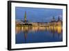 Hamburg City Center over the Lake-Leonid Andronov-Framed Photographic Print
