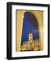 Hamburg City Hall in the Altstadt (Old Town), Hamburg, Germany-Yadid Levy-Framed Photographic Print