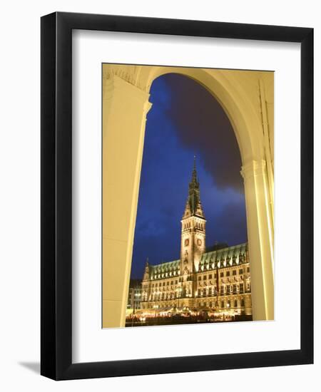 Hamburg City Hall in the Altstadt (Old Town), Hamburg, Germany-Yadid Levy-Framed Photographic Print