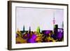 Hamburg City Skyline-NaxArt-Framed Art Print