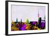 Hamburg City Skyline-NaxArt-Framed Art Print