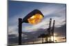 Hamburg, Container Terminal, Lantern, Dusk-Catharina Lux-Mounted Photographic Print