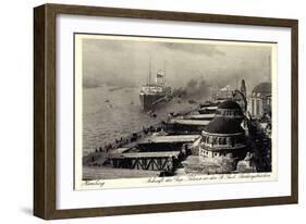 Hamburg, Dampfer Cap Polonio Der HSDG, Landungsbrücke-null-Framed Giclee Print