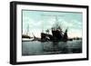 Hamburg, Dampfer Cleveland Der Hapag Im Riesendock-null-Framed Giclee Print