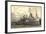 Hamburg, Dampfer E. Woermann Im Hafen Beim Verladen-null-Framed Giclee Print