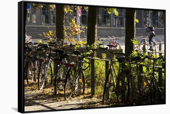 Hamburg, Fair Halls, Bicycles-Catharina Lux-Framed Stretched Canvas