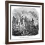 Hamburg Fire 1842-Magasin Pittoresque-Framed Art Print