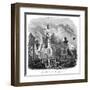 Hamburg Fire 1842-Magasin Pittoresque-Framed Art Print