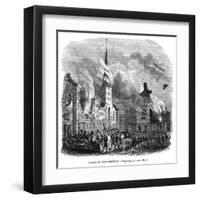 Hamburg Fire 1842-Magasin Pittoresque-Framed Art Print