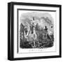 Hamburg Fire 1842-Magasin Pittoresque-Framed Art Print