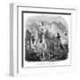 Hamburg Fire 1842-Magasin Pittoresque-Framed Art Print