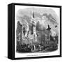 Hamburg Fire 1842-Magasin Pittoresque-Framed Stretched Canvas