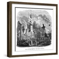 Hamburg Fire 1842-Magasin Pittoresque-Framed Art Print