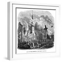 Hamburg Fire 1842-Magasin Pittoresque-Framed Art Print