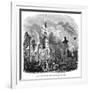 Hamburg Fire 1842-Magasin Pittoresque-Framed Art Print