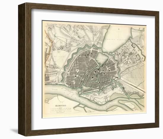 Hamburg, Germany, c.1841-null-Framed Art Print