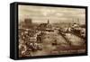 Hamburg, Hafen, Dampfer Cap Polonio, Silo, Kutter-null-Framed Stretched Canvas