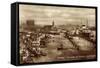 Hamburg, Hafen, Dampfer Cap Polonio, Silo, Kutter-null-Framed Stretched Canvas