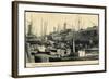 Hamburg, Hafen, Dampfer Christine and I.H. Königslieb-null-Framed Giclee Print