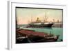 Hamburg, Hafen, Dampfschiff König Wilhelm II-null-Framed Giclee Print