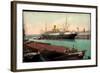 Hamburg, Hafen, Dampfschiff König Wilhelm II-null-Framed Giclee Print