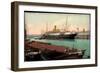 Hamburg, Hafen, Dampfschiff König Wilhelm II-null-Framed Giclee Print