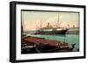 Hamburg, Hafen, Dampfschiff König Wilhelm II-null-Framed Giclee Print