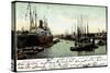 Hamburg, Hafen IV, Dampfschiff Pennsylvania-null-Stretched Canvas