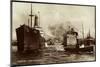 Hamburg, Hafen, Japanischer Dampfer Taibu Maru-null-Mounted Giclee Print