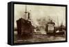 Hamburg, Hafen, Japanischer Dampfer Taibu Maru-null-Framed Stretched Canvas