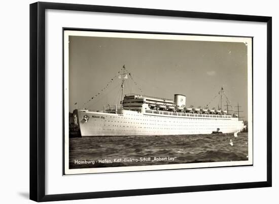 Hamburg Hafen, Kdf Elektro Schiff Robert Ley, Kdf-null-Framed Giclee Print