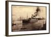 Hamburg, Hafen Mit Dampfer Hamburg Der Hapag-null-Framed Giclee Print