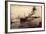 Hamburg, Hafen Mit Dampfer Hamburg Der Hapag-null-Framed Giclee Print