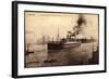 Hamburg, Hafen Mit Dampfer Hamburg Der Hapag-null-Framed Giclee Print