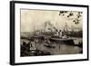 Hamburg, Hafen, Monteschiffe A.D. Überseebrücke-null-Framed Giclee Print