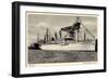 Hamburg, Hapag, Dampfschiff Oceana Am Hafen-null-Framed Giclee Print